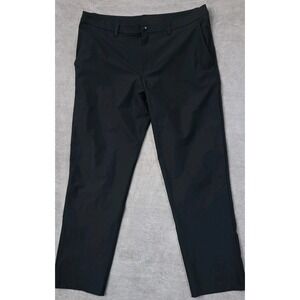 Lululemon Commission Slim‎ Fit Pants Mens Black 38x30 Golf Performance